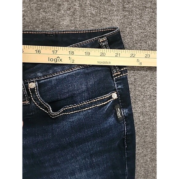 Silver Jeans Woman's Plus Size 24X31 Suki Slim Boot Curvy Fit Mid Rise Dark Wash - Picture 8 of 11